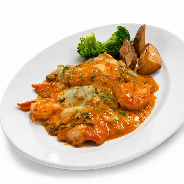 Veal Gamberoni.