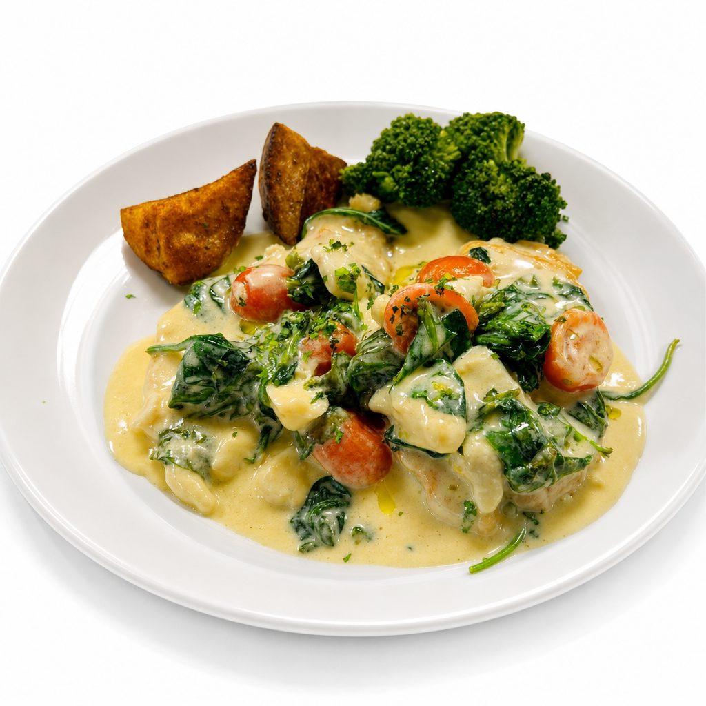 Chicken Fiorentina.