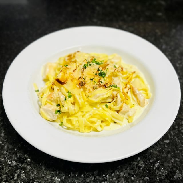Fettuccine Alfredo.