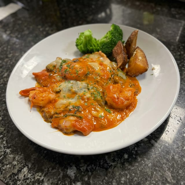 Veal Gamberoni.