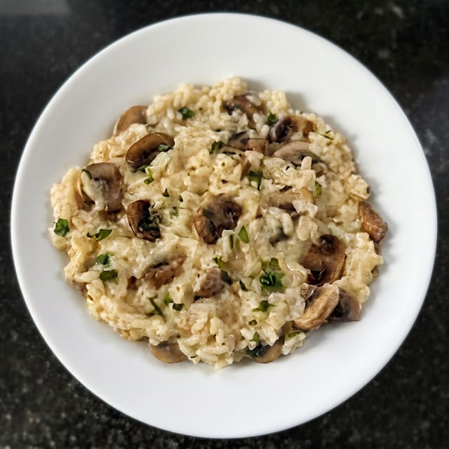 Mushroom Risotto.